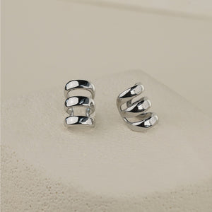 Layered Ear Cuff - Silver