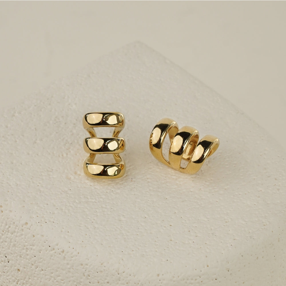 Layered Ear Cuff - Gold