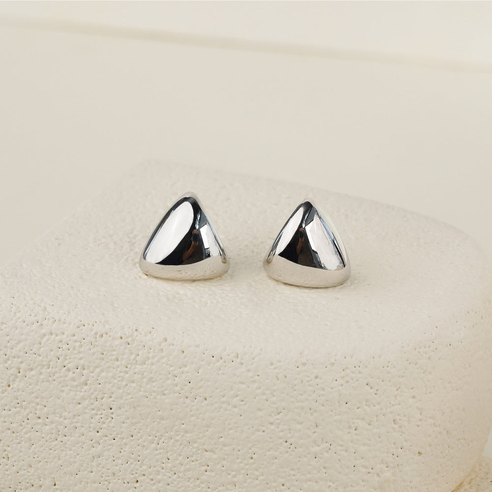 Triangle Bold Earring - Silver